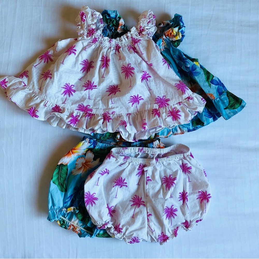 EUC 🌺 RJC Made In Hawaii Baby Summer Outfits Sz 6-9 Months, Tank Tops & Shorts - Picture 2 of 8